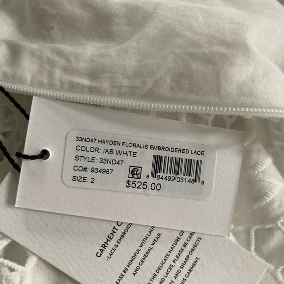 NWT Milly Hayden Floralis Tiered Lace Halter Maxi Dress Size 2 - Picture 6 of 15